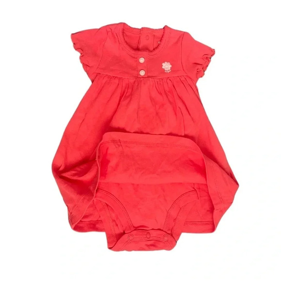 Set of 4 Carter's Dresses for Infants - size 3M - Cotton - Flora - Stripes - Picture 4 of 9